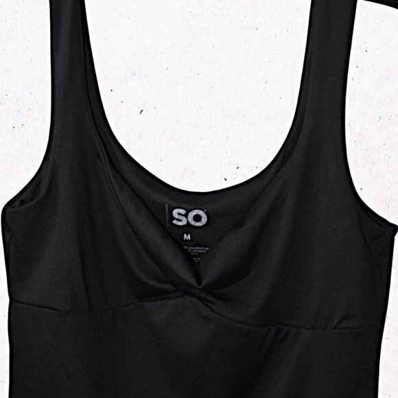 SO Goods for life Sleeveless Twist front Contour Double-Layer Bodysuit Size M - Picture 4 of 10